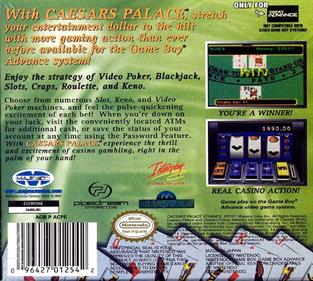 Caesars Palace Advance: Millennium Gold Edition - Box - Back Image