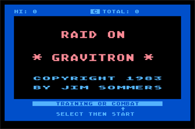Raid on Gravitron - Screenshot - Game Title Image
