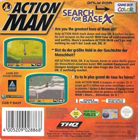 Action Man: Search for Base X - Box - Back Image