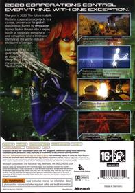 Perfect Dark Zero - Box - Back Image