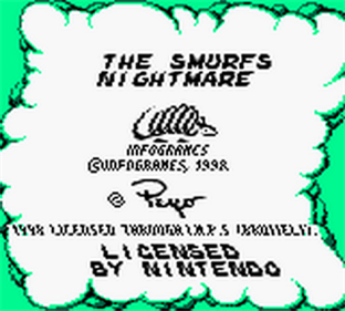 The Smurfs' Nightmare - Screenshot - Game Title Image