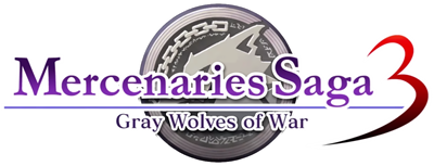 Mercenaries Saga 3: Grey Wolves of War - Clear Logo Image