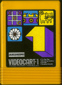 Videocart-1: Tic-Tac-Toe & Shooting Gallery & Doodle & Quadra-Doodle - Cart - Front Image