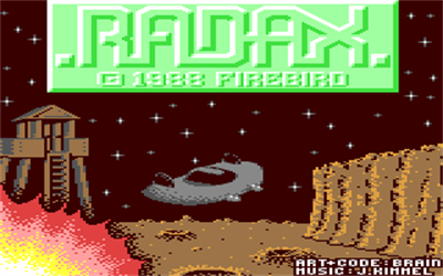 Radax - Screenshot - Game Title Image