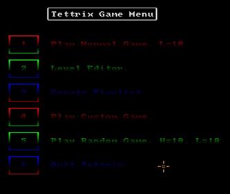 Tettrix - Screenshot - Game Select Image