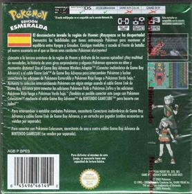 Pokémon Emerald Version - Box - Back Image