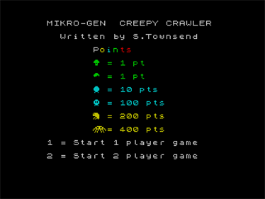 Creepy Crawler - Screenshot - Game Title Image