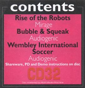 Amiga CD32 Gamer Cover Disc 6 - Box - Back Image