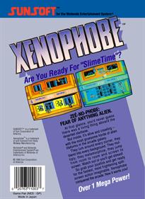 Xenophobe - Box - Back Image