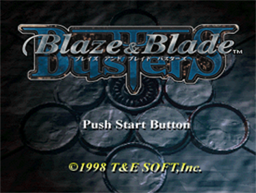 Blaze & Blade Busters - Screenshot - Game Title Image