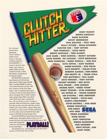 Clutch Hitter - Advertisement Flyer - Front Image