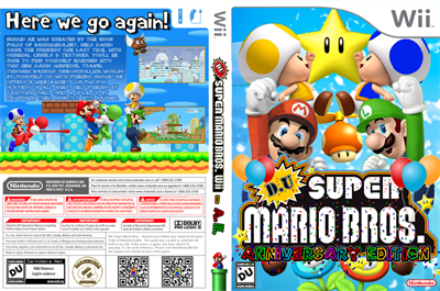 D.U Super Mario Bros.: Anniversary Edition - Box - Back Image
