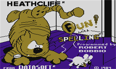 Heathcliff: Fun With Spelling - Screenshot - Game Title Image