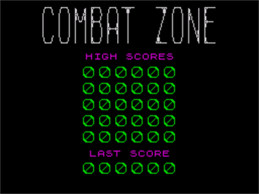 3D Combat Zone - Screenshot - High Scores Image