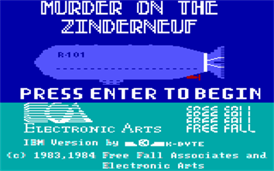Murder on the Zinderneuf - Screenshot - Game Title Image