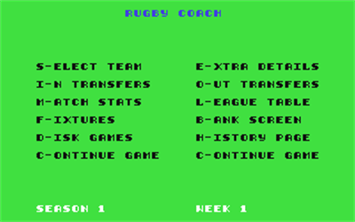 Rugby Coach - Screenshot - Gameplay Image