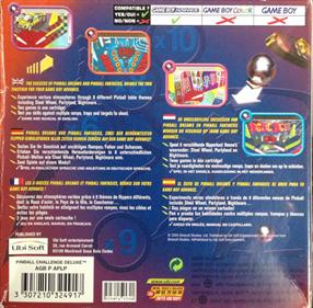 Pinball Challenge Deluxe - Box - Back Image