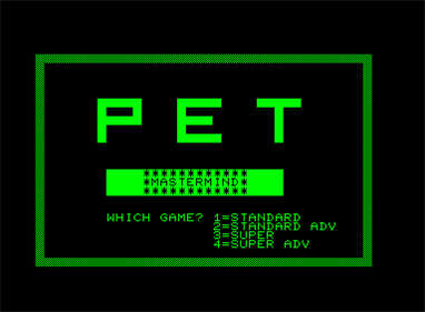 PET Mastermind - Screenshot - Game Title Image