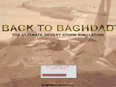 Back to Baghdad - Screenshot - Game Title Image