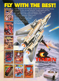 After Burner (Tengen) - Advertisement Flyer - Front Image