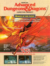 Heroes of the Lance - Advertisement Flyer - Front Image