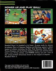 Baseball Stars 2 - Box - Back Image