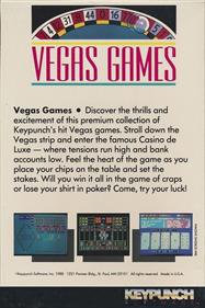 Vegas Games - Box - Back Image