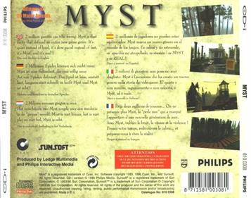 Myst - Box - Back Image