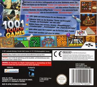 1001 Touch Games - Box - Back Image