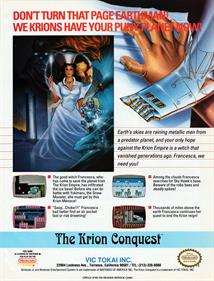 The Krion Conquest - Advertisement Flyer - Front Image