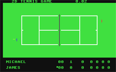 2D Tennis Game - Screenshot - Gameplay Image