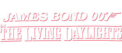 James Bond 007: The Living Daylights: The Computer Game - Clear Logo Image
