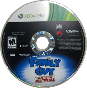 Family Guy: Back to the Multiverse - Disc Image