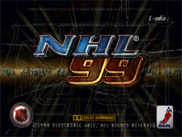 NHL 99 - Screenshot - Game Title Image