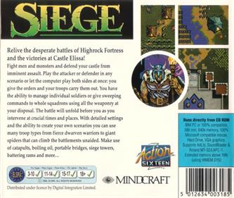 Siege - Box - Back Image
