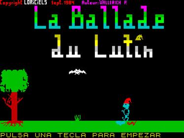 La Ballade du Lutin - Screenshot - Game Title Image