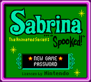 Sabrina the Animated Series: Spooked! - Screenshot - Game Title Image