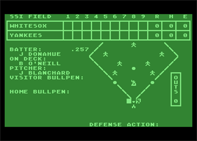 Computer Baseball - Screenshot - Gameplay Image