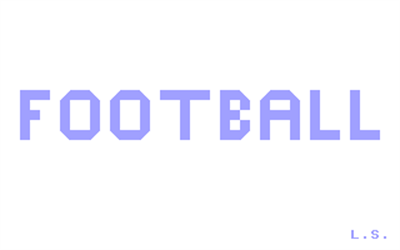 Football 84 - Screenshot - Game Title Image