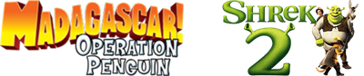 2-In-1 Fun Pack: Madagascar: Operation Penguin / Shrek 2 - Clear Logo Image