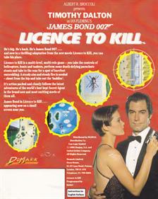 James Bond 007: Licence to Kill - Box - Back Image