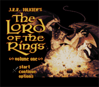 J.R.R. Tolkien's The Lord of the Rings: Volume 1 - Screenshot - Game Title Image