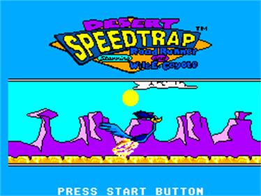 Desert Speedtrap starring Road Runner and Wile E. Coyote - Screenshot - Game Title Image