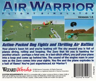 Air Warrior - Box - Back Image