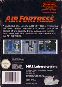 Air Fortress - Box - Back Image