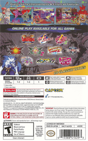 Capcom Fighting Collection - Box - Back Image