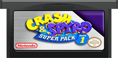 Crash & Spyro SuperPack Volume 1: Crash N-Tranced and Spyro: Season of Ice - Fanart - Cart - Front