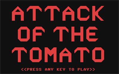 Attack of the Tomato - Screenshot - Game Title Image