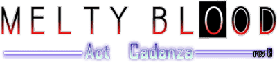 Melty Blood Act Cadenza Version B2 - Clear Logo Image