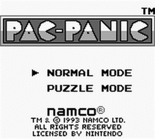 Pac-Attack - Screenshot - Game Title Image
